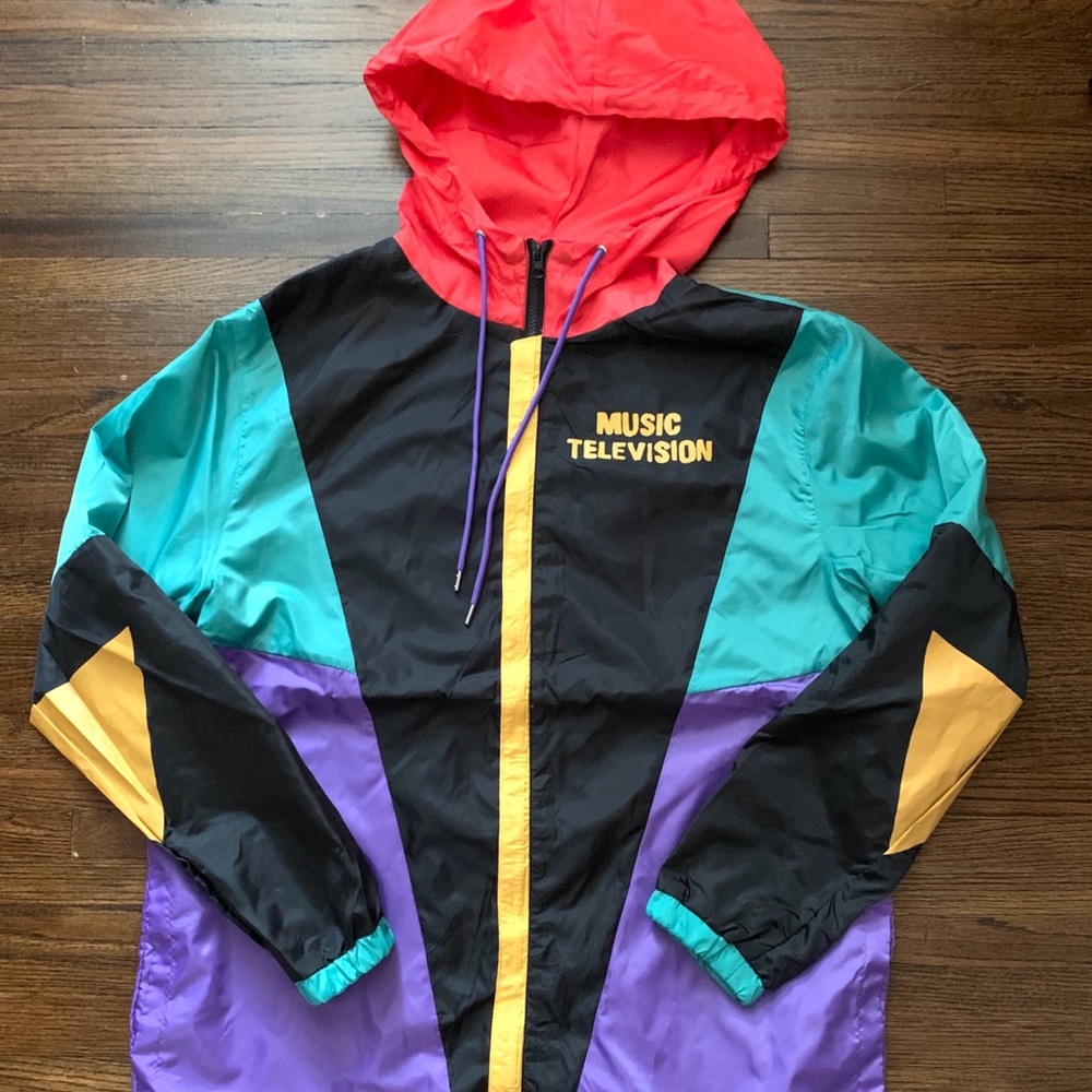 Colorful Music Television Windbreaker Jacket